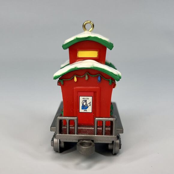 Monopoly CABOOSE Christmas Ornament Train Retired 2006 Gift Box Basic Fun - Picture 4 of 6